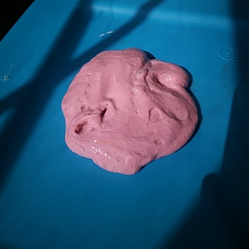 Pink fluffy unicorn slime